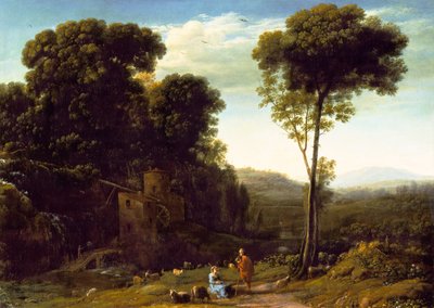 ミルのある田園風景、1634 作： Claude Lorrain