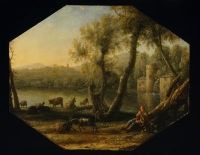 牧歌的な風景 作： Claude Lorrain
