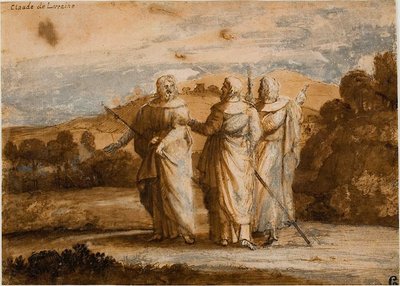エマオでの巡礼者のための研究 作： Claude Lorrain