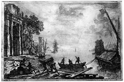日没、c1620-1680 1924 作： Claude Lorrain