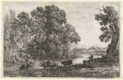 牛飼い (Le bouvier) 作： Claude Lorrain