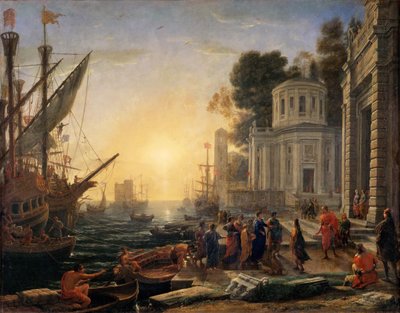 タルススでのクレオパトラの下船 作： Claude Lorrain