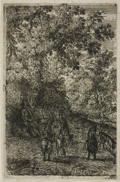四匹のヤギ 作： Claude Lorrain