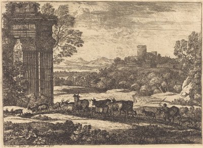 嵐の中で戻ってきた群れ 作： Claude Lorrain