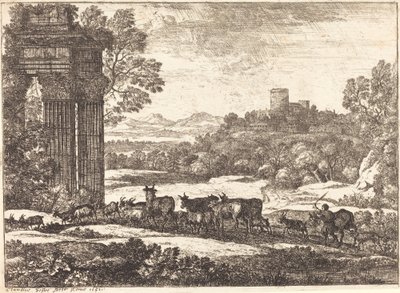 嵐の中で戻ってきた群れ 作： Claude Lorrain