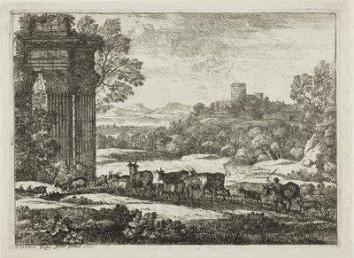 嵐の中で戻ってきた群れ 作： Claude Lorrain