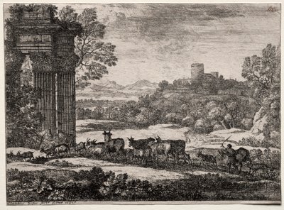 嵐の中で戻ってきた群れ 作： Claude Lorrain
