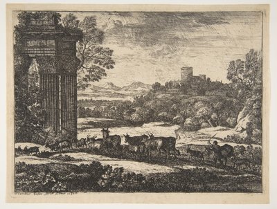 荒れ模様の天気に戻った群れ1650-51。 作： Claude Lorrain