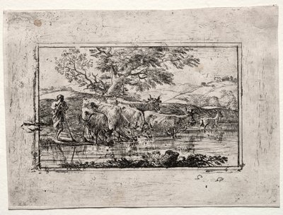 水飲み場の群れ 作： Claude Lorrain