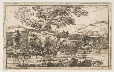 給水所の群れ、1635年。 作： Claude Lorrain