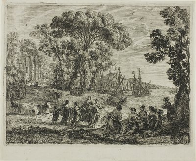 エウロパのレイプ 作： Claude Lorrain