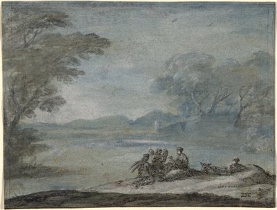 エジプトへの逃亡中の休息 作： Claude Lorrain