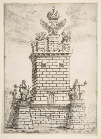 スクエアタワー、1637年。 作： Claude Lorrain