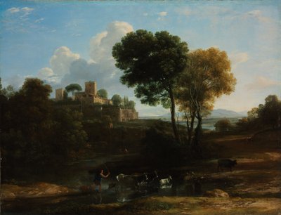 ローマ時代のカンパーニャの別荘 作： Claude Lorrain