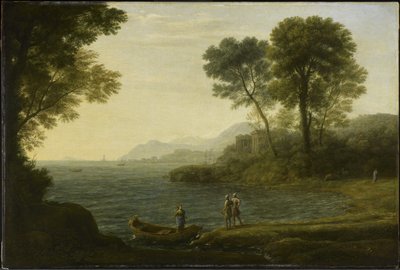 カルロとウバルドの乗船、1667 作： Claude Lorrain