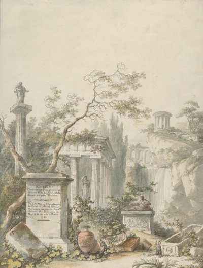 口絵のデザイン、1782 年。 作： Claude Louis Chatelet