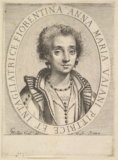 アンナマリアヴァイアーニ、1624-36。 作： Claude Mellan