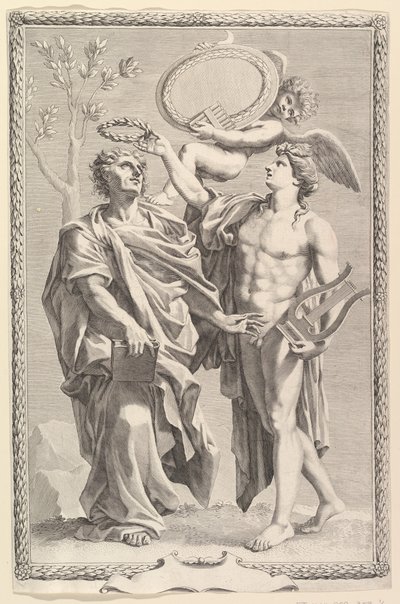 口絵：ヴァージル、ヴァージル作品、1641年。 作： Claude Mellan