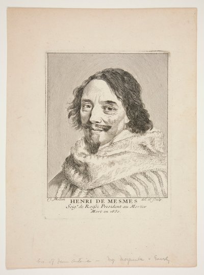 アンリ・ド・メスム 作： Claude Mellan