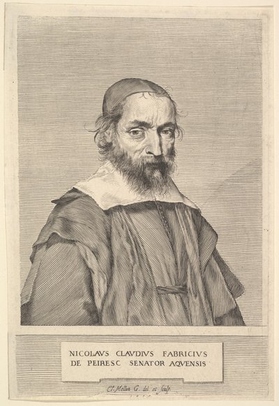 Nicolas-Claude Fabri de Peiresc, 1637.  作： Claude Mellan