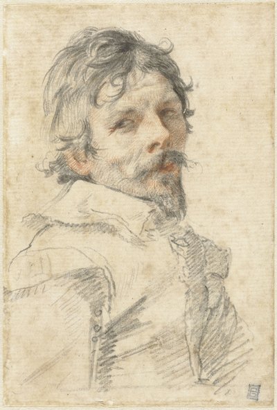 自画像、c。 1640年。 作： Claude Mellan