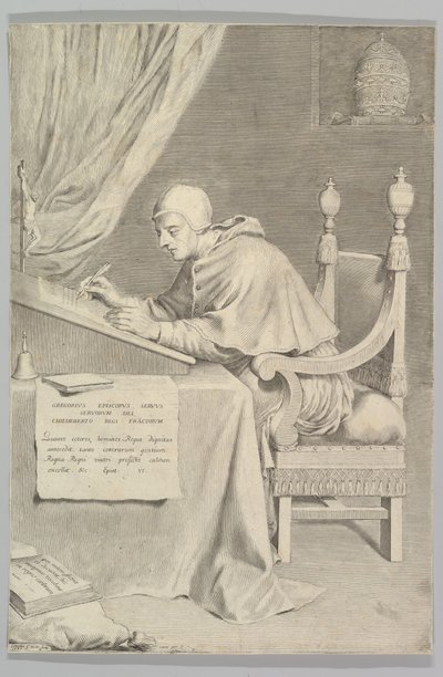セントグレゴリー、1681年。 作： Claude Mellan