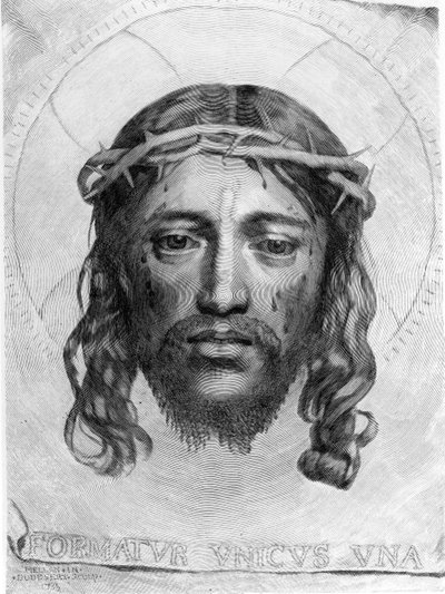 キリストの頭、1735 作： Claude Mellan