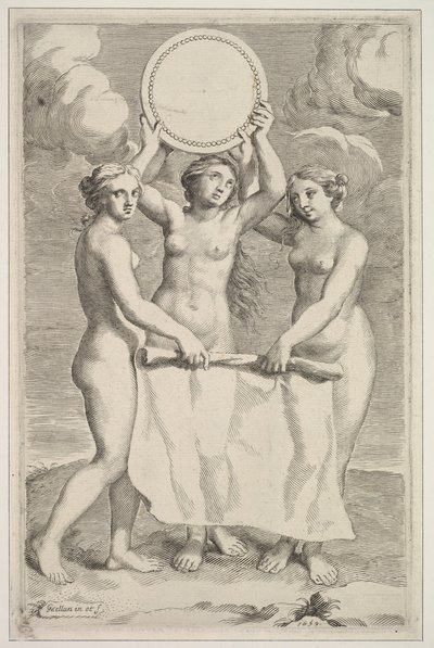 三美神、1659年。 作： Claude Mellan