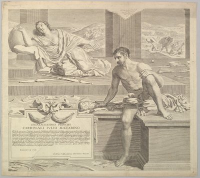 アントワーヌタロンの神学論文、1648。 作： Claude Mellan