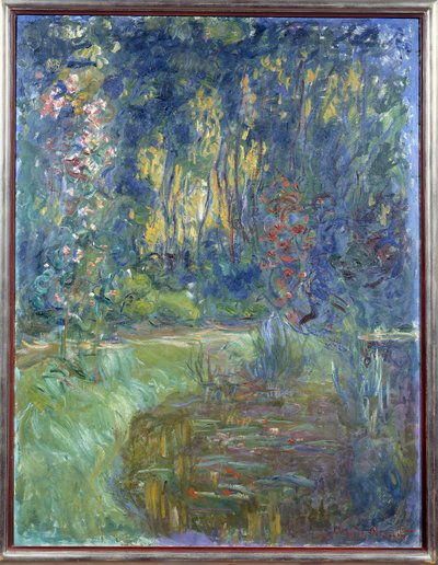 ジヴェルニーの池の一角。クロード・モネ（1840-1926）の作品 作： Claude Monet