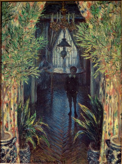 マンションの一角 作： Claude Monet