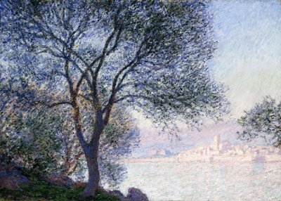 サリスから見たアンティーブ、1888 作： Claude Monet
