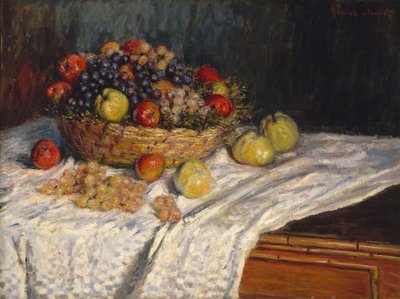 リンゴとブドウ 作： Claude Monet