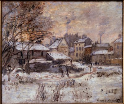 雪のアルジャントゥイユ 作： Claude Monet