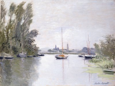 アルジャントゥイユ、セーヌの小腕の眺め、1872年 作： Claude Monet