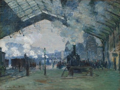 ノルマンディー・トレインの到着、サン＝ラザール駅 作： Claude Monet