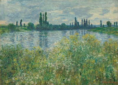 セーヌ川のほとり、ヴェトゥイユ 作： Claude Monet