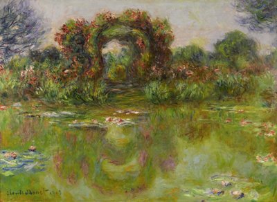 睡蓮の池、レロジエ、1913 作： Claude Monet
