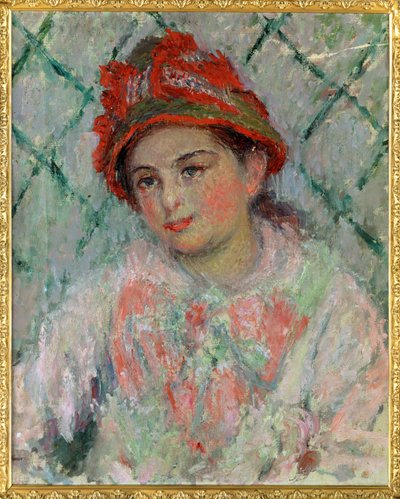 ブランチ・ホシェッド、末娘...（油彩・キャンバス） 作： Claude Monet