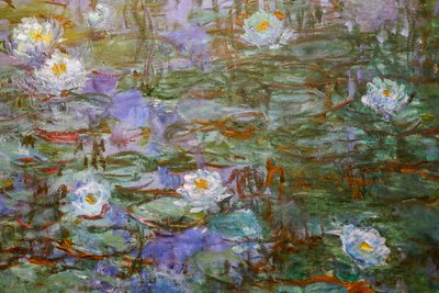 青い睡蓮 (詳細) 作： Claude Monet