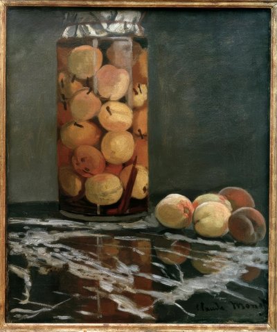 桃の瓶 作： Claude Monet