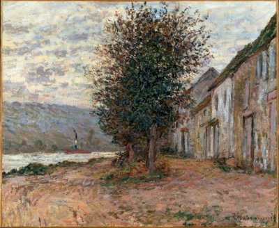 ラバクールのセーヌ川の端 作： Claude Monet