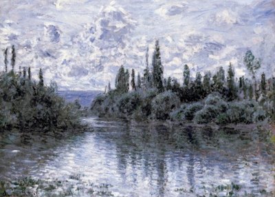 ヴェトゥイユ近くのセーヌ川の腕 作： Claude Monet