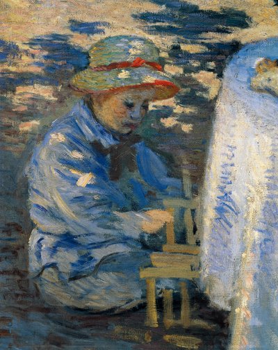 クロード・モネ作「庭での朝食 作： Claude Monet