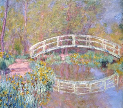 モネの庭の橋、1955-96年 作： Claude Monet