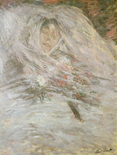 1879年、彼女のデスベッドでのカミーユモネ（1847-79） 作： Claude Monet
