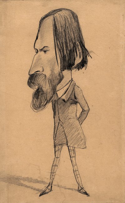 オーギュスト・ヴァクリの似顔絵 作： Claude Monet