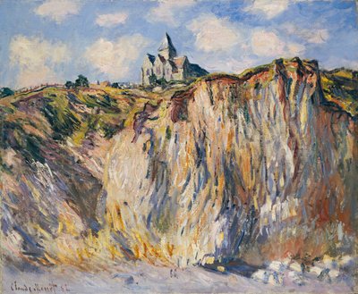 ヴァレンゲビルの教会、朝、1882 作： Claude Monet