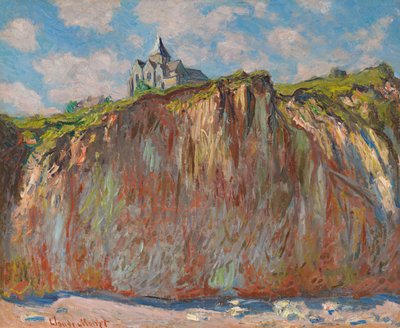 ヴァレンゲヴィル教会、朝の効果;ヴァレンゲヴィル教会、朝の効果、1882 作： Claude Monet