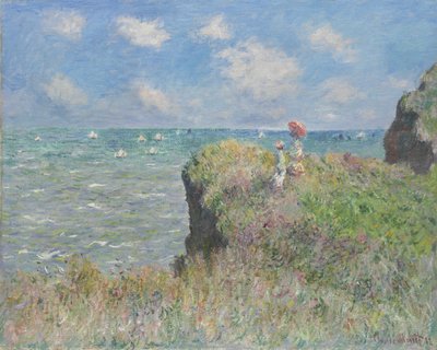 プールビルのクリフウォーク、1882 作： Claude Monet